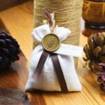 Kurdele ve Mühür Detaylı Lavanta Kesesi