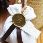 Kurdele ve Mühür Detaylı Lavanta Kesesi