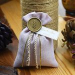 Mühür ve İp Detaylı Lavanta Kesesi