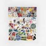 HP Temalı Sticker Paketi 60 Parça Yapışkanlı Kaliteli Su Geçirmez Etiket Seti