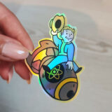 Fallout oyun temalı 12 parçalık suya dayanıklı vinil sticker paketi