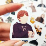Harry Potter temalı 60 parça suya dayanıklı vinil sticker seti