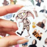 Harry Potter Temalı Sticker 60 Parça Yapışkanlı Kaliteli Suya Dayanıklı Laptop Termos Etiket Seti
