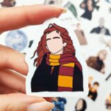 Harry Potter temalı 60 parça suya dayanıklı vinil sticker seti