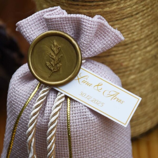 Mühür ve İp Detaylı Lavanta Kesesi