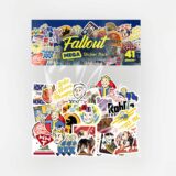Fallout temalı 41 parça suya dayanıklı vinil sticker paketi