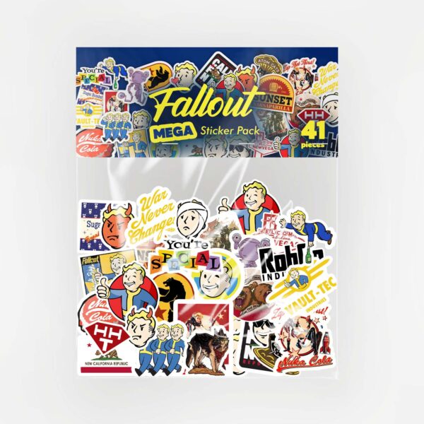 Fallout Serisi Mega Sticker Pack 41 Parça Kaliteli Su Geçirmez Sticker