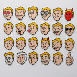 Fallout Vault-Boy Sticker Paketi 23 Parça Yapışkanlı Kaliteli Su Geçirmez Etiket Seti