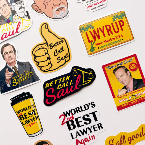 Better Call Saul 12 Parça Kaliteli Su Geçirmez Sticker Seti