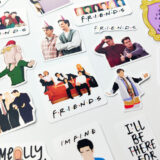 Friends sticker paketi 20 parça suya dayanıklı vinil etiket seti