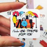 Friends sticker paketi 20 parça suya dayanıklı vinil etiket seti