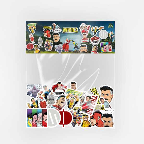 Invincible 20 Parça Kaliteli Su Geçirmez Etiket Seti