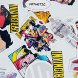 Invincible çizgi dizi karakterlerinin bulunduğu 20 parça suya dayanıklı sticker seti
