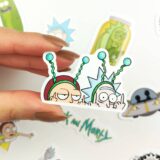 Rick and Morty sticker paketi 20 parça suya dayanıklı vinil etiket seti