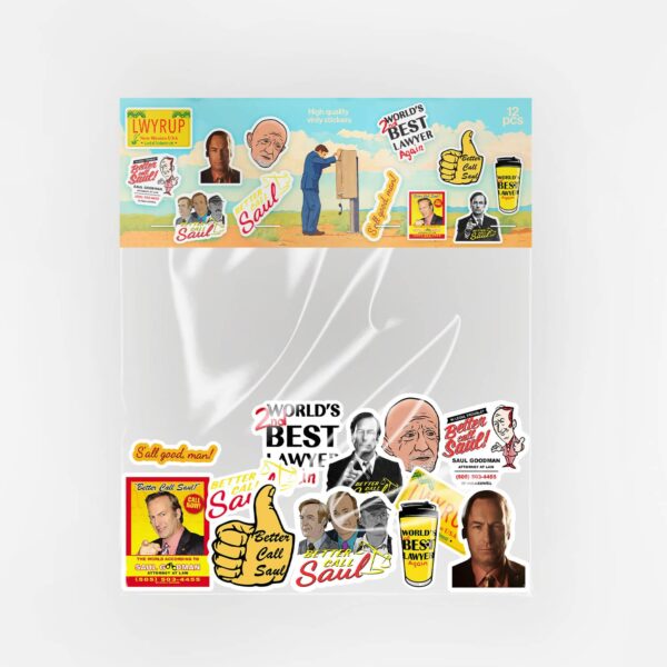 Better Call Saul 12 Parça Kaliteli Su Geçirmez Sticker Seti