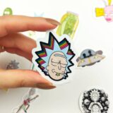 Rick and Morty sticker paketi 20 parça suya dayanıklı vinil etiket seti