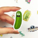 Rick and Morty sticker paketi 20 parça suya dayanıklı vinil etiket seti