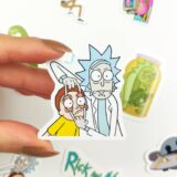 Rick and Morty sticker paketi 20 parça suya dayanıklı vinil etiket seti