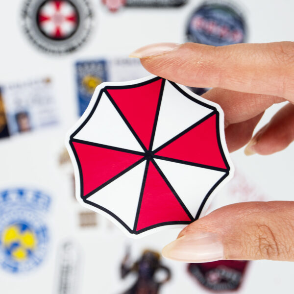 Resident Evil Umbrella Corp 14 Parça Kaliteli Su Geçirmez Etiket Seti