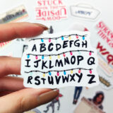Stranger Things sticker paketi 23 parça suya dayanıklı vinil etiket seti