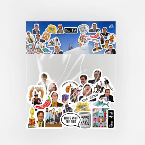 The Office Sticker Paketi 25 Parça Kaliteli Su Geçirmez Etiket Seti