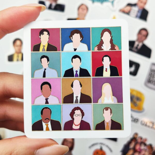 The Office Sticker Paketi 25 Parça Kaliteli Su Geçirmez Etiket Seti