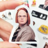The Office sticker paketi 25 parça suya dayanıklı vinyl etiket seti