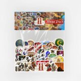 Age of Empires 2 ikonik 82 parça mega sticker paketi - Baprile koleksiyonluk vinil stickerlar