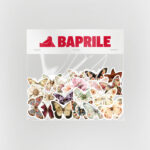 Kelebekler ve Çiçekler Sticker Paketi 22 Parça Kaliteli Su Geçirmez Etiket Seti