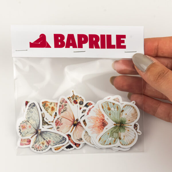 Kelebekler ve Çiçekler Sticker Paketi 22 Parça Kaliteli Su Geçirmez Etiket Seti