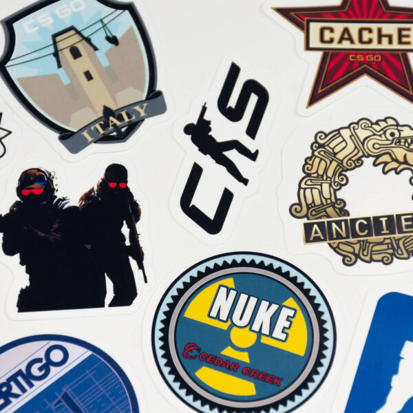 Counter Strike 2 CS:GO 23 Parça Kaliteli Su Geçirmez Etiket Seti