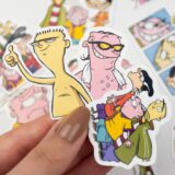 Ed, Edd ve Eddy çizgi dizi karakterlerinin olduğu 20 parça suya dayanıklı vinil sticker paketi