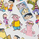 Ed, Edd ve Eddy çizgi dizi karakterlerinin olduğu 20 parça suya dayanıklı vinil sticker paketi