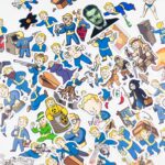 Fallout Mega Perks & More 71 Parça Kaliteli Su Geçirmez Etiket Seti