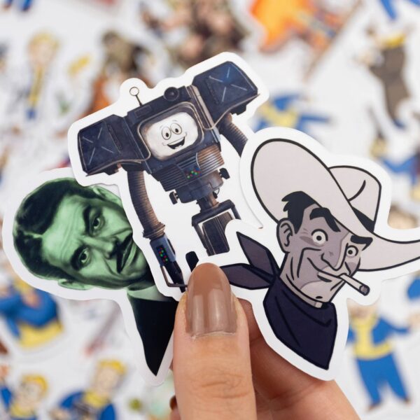 Fallout Mega Perks & More 71 Parça Kaliteli Su Geçirmez Etiket Seti