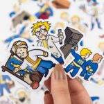 Fallout Mega Perks & More 71 Parça Kaliteli Su Geçirmez Etiket Seti