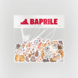 Baprile 80 parça suya dayanıklı kedi sticker seti
