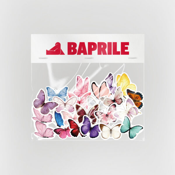Renkli Kelebekler Sticker Paketi 22 Parça Kaliteli Su Geçirmez Etiket Seti