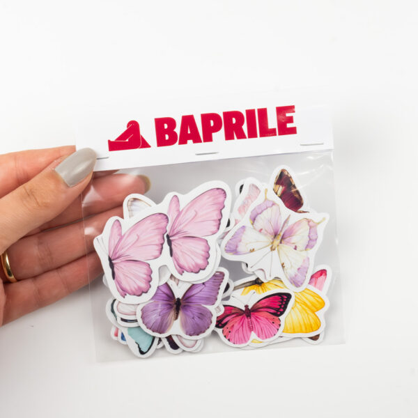 Renkli Kelebekler Sticker Paketi 22 Parça Kaliteli Su Geçirmez Etiket Seti