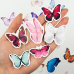 Renkli Kelebekler Sticker Paketi 22 Parça Kaliteli Su Geçirmez Etiket Seti