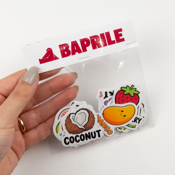 İngilizce Meyveler Sticker Paketi 22 Parça Kaliteli Su Geçirmez Etiket Seti