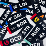 Motorsporları F1 Yarışçıları 2026 Lineup 22 Parça Kaliteli Su Geçirmez Etiket Seti