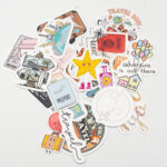 Seyahat Temalı Sticker Paketi 22 Parça Kaliteli Su Geçirmez Travel Etiket Seti