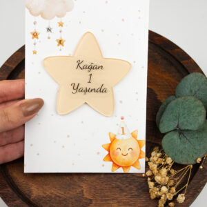 Kişiye Özel Kartlı Pleksi Magnet Hediyelik