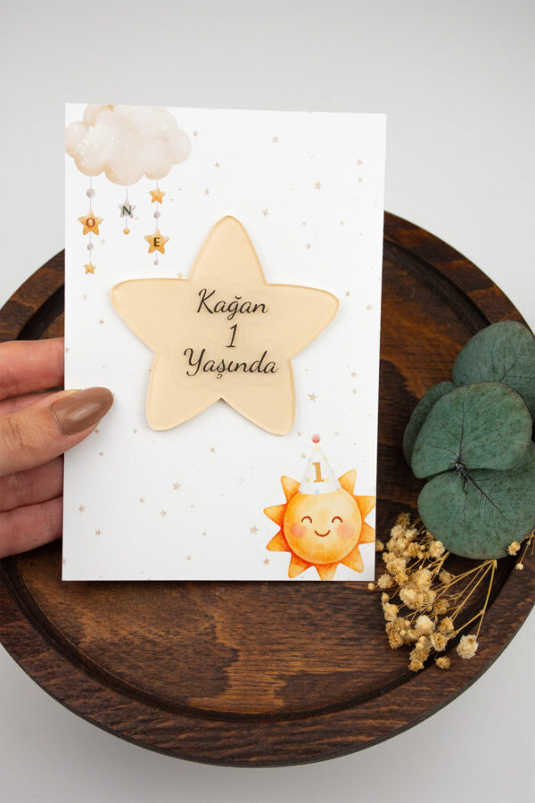 Kişiye Özel Kartlı Pleksi Magnet Hediyelik