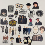 Peaky Blinders sticker paketi 27 parça suya dayanıklı vinil etiket seti