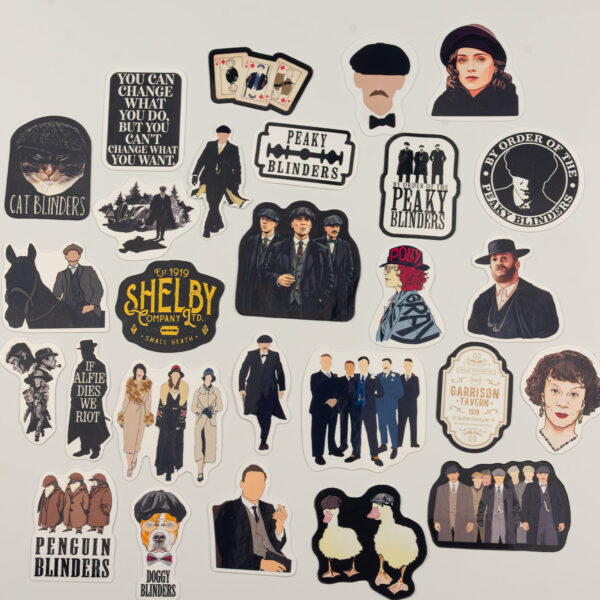 Peaky Blinders Sticker Paketi 27 Parça Kaliteli Su Geçirmez Etiket Seti