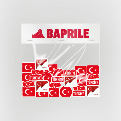Ay Yıldız Türkiye Sticker Paketi 26 Parça Kaliteli Su Geçirmez Bayrak Etiket Seti