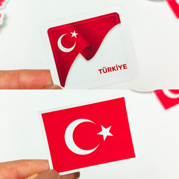 Ay Yıldız Türkiye Sticker Paketi 26 Parça Kaliteli Su Geçirmez Bayrak Etiket Seti