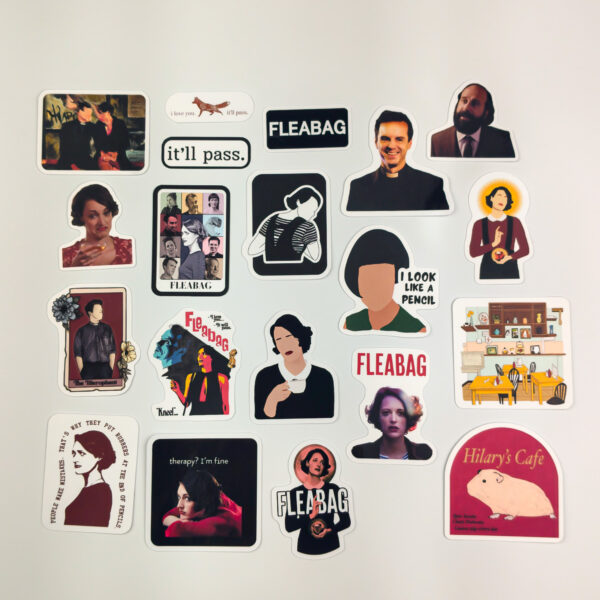 Fleabag Sticker Paketi 20 Parça Kaliteli Su Geçirmez Etiket Seti